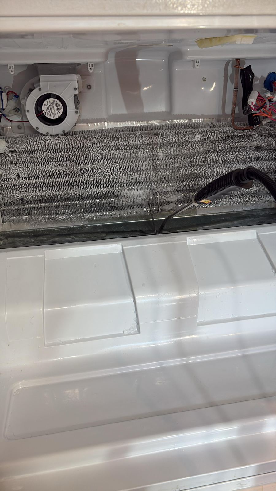 Evaporator coil cleaned and repaired