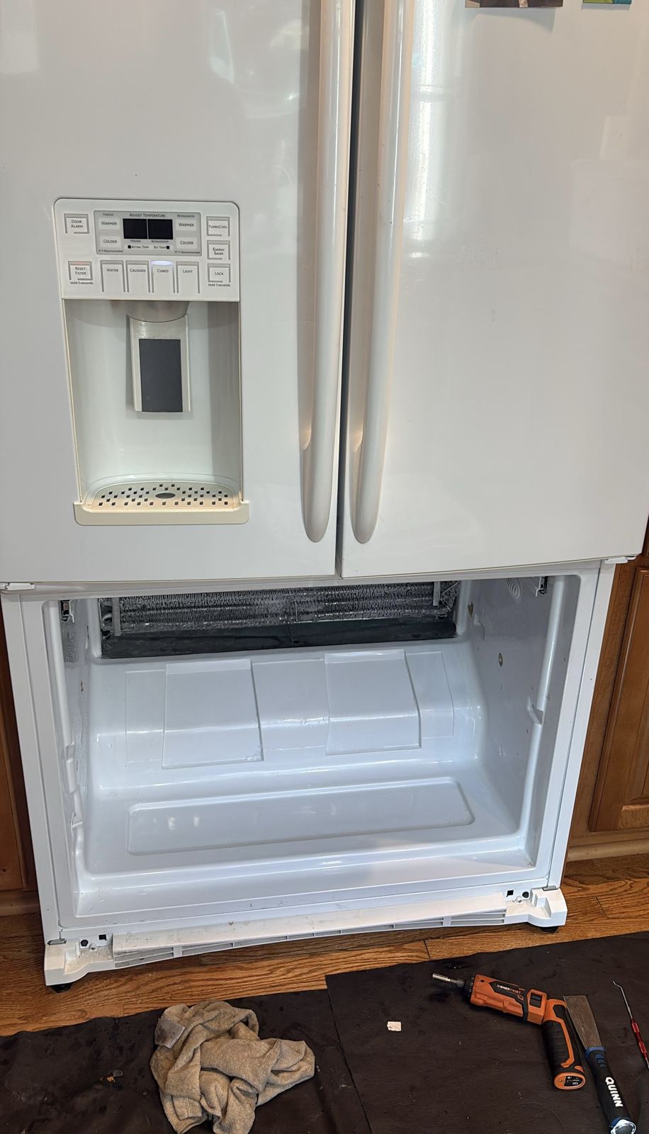 Stainless steel refrigerator repaired in Vancouver, WA